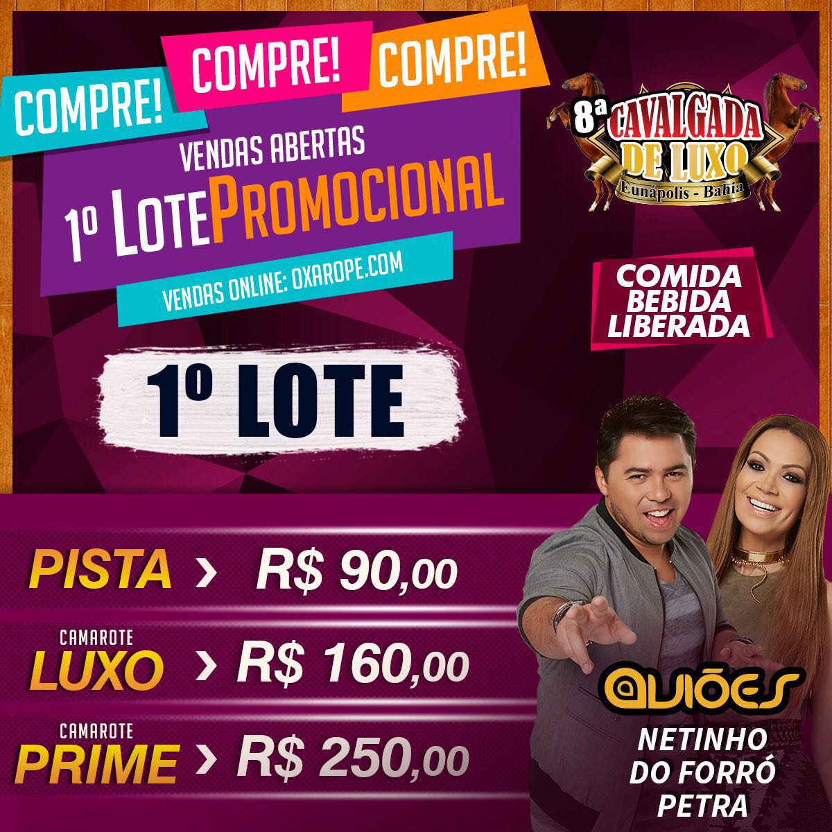 Ingressos para a 9ª Cavalgada de Luxo começam a ser vendidos 5